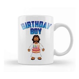 Baskı Dükkanı Jesus Birthday Boy Christmas Kupa Bardak