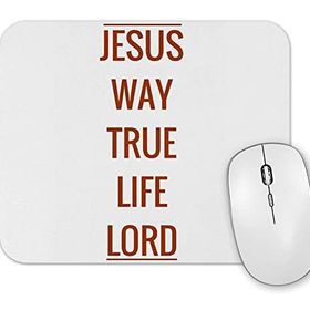 Baskı Dükkanı Jesus Estampa Alaranjada Mouse Pad