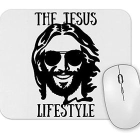 Baskı Dükkanı Jesus Lifestyle Estampa Escura Mouse Pad