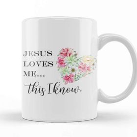 Baskı Dükkanı Jesus Loves Me This I Know Kupa Bardak