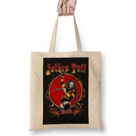 Baskı Dükkanı Jethro Tull Bez Uzun Saplı Krem Rengi Çanta