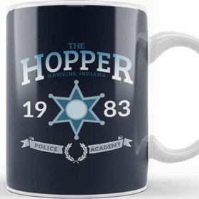 Baskı Dükkanı Jim Hopper Stranger Things Hopper Police Academy Kupa Bardak