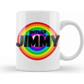 Baskı Dükkanı Jimmy Butler Basketball Gifts Vintage Retro Rainbow Quotes For Boys And Dad Porselen Beyaz Kupa Bardak