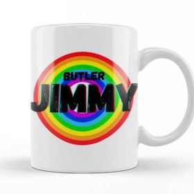 Baskı Dükkanı Jimmy Butler Basketball Gifts Vintage Retro Rainbow Quotes For Boys And Dad Porselen Beyaz Kupa Bardak