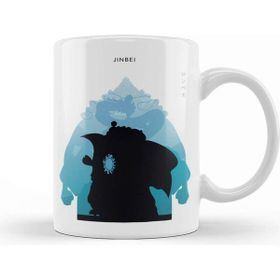Baskı Dükkanı Jinbei One Piece In Silhouette Porselen Beyaz Kupa Bardak