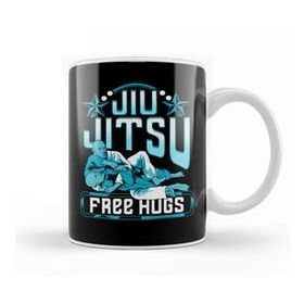 Baskı Dükkanı Jiu Jitsu Free Hugs Funny Bjj Pun Martial Arts Kupa Bardak