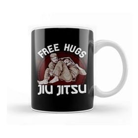 Baskı Dükkanı Jiu Jitsu Free Hugs Funny Bjj Pun Martial Arts Kupa Bardak