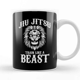Baskı Dükkanı Jiu Jitsu Train Like A Beast Brazilian Bjj Mma Kupa Bardak