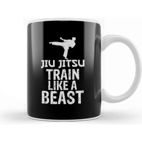 Baskı Dükkanı Jiu Jitsu Train Like A Beast Brazilian Jiu Jitsu Kupa Bardak