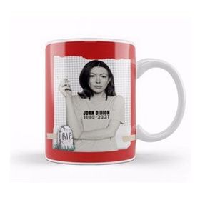 Baskı Dükkanı Joan Didion Rip Porselen Beyaz Kupa Bardak