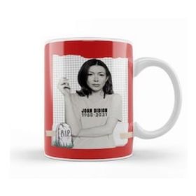 Baskı Dükkanı Joan Didion Rip Porselen Beyaz Kupa Bardak