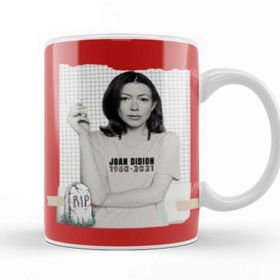 Baskı Dükkanı Joan Didion Rip Porselen Beyaz Kupa Bardak