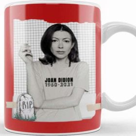 Baskı Dükkanı Joan Didion Rip Porselen Beyaz Kupa Bardak
