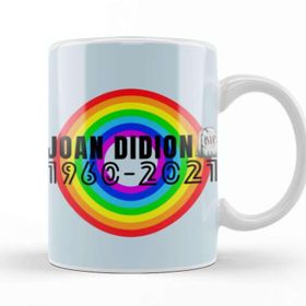 Baskı Dükkanı Joan Didion Rip Vintage Retro Style Porselen Beyaz Kupa Bardak