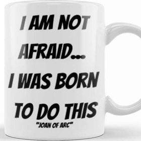 Baskı Dükkanı Joan Of Arc Quotes Gifts Vintage Retro Rainbow Style Kupa Bardak