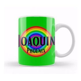 Baskı Dükkanı Joaquin Phoenix Retro Rainbow Style Kupa Bardak
