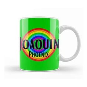 Baskı Dükkanı Joaquin Phoenix Retro Rainbow Style Kupa Bardak