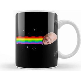Baskı Dükkanı Joe Biden Nyan Cat Porselen Beyaz Kupa Bardak