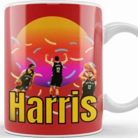 Baskı Dükkanı Joe Harris Vintage Art Legend Basketball Gift Kupa Bardak