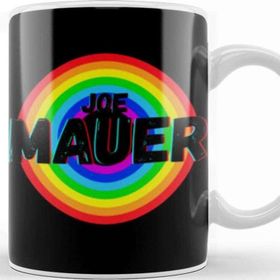 Baskı Dükkanı Joe Mauer Baseball Gifts Vintage Retro Rainbow For Boys And Dad Porselen Beyaz Kupa Bardak