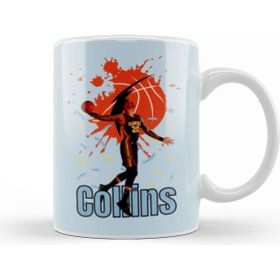 Baskı Dükkanı John Collins Vintage Art Legend Basketball Gif Kupa Bardak