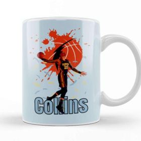 Baskı Dükkanı John Collins Vintage Art Legend Basketball Gif Kupa Bardak