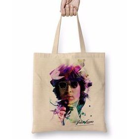 Baskı Dükkanı John Lennon 02 Bez Uzun Saplı Krem Rengi Çanta