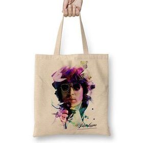 Baskı Dükkanı John Lennon 02 Bez Uzun Saplı Krem Rengi Çanta