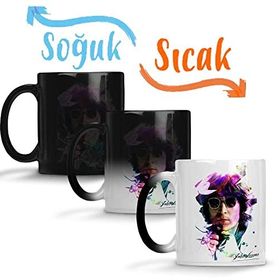 Baskı Dükkanı John Lennon 02 Sihirli Porselen Kupa