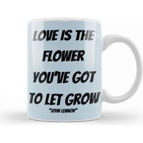 Baskı Dükkanı John Lennon Quotes Porselen Beyaz Kupa Bardak