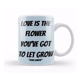 Baskı Dükkanı John Lennon Quotes Porselen Beyaz Kupa Bardak
