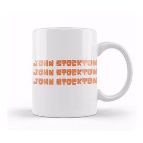 Baskı Dükkanı John Stockton Basketball Gifts Vintage Retro Rainbow Quotes For Boys And Dad Porselen Beyaz Kupa Bardak