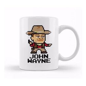 Baskı Dükkanı John Wayne Pixel Character Kupa Bardak
