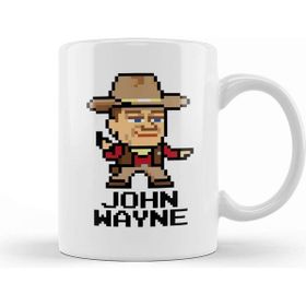 Baskı Dükkanı John Wayne Pixel Character Kupa Bardak