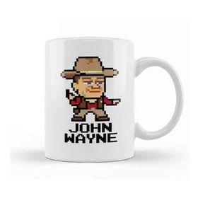 Baskı Dükkanı John Wayne Pixel Character Kupa Bardak