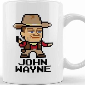 Baskı Dükkanı John Wayne Pixel Character Kupa Bardak