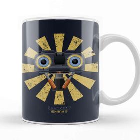 Baskı Dükkanı Johnny 5 Retro Japanese Short Circuit Kupa Bardak