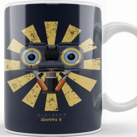 Baskı Dükkanı Johnny 5 Retro Japanese Short Circuit Kupa Bardak