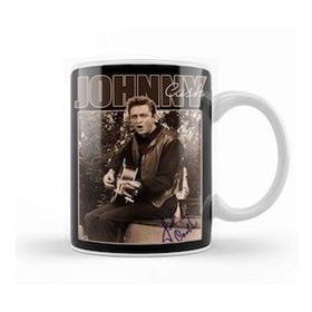 Baskı Dükkanı Johnny Cash Retro Cash Kupa Bardak