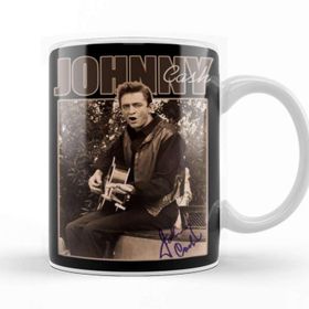 Baskı Dükkanı Johnny Cash Retro Cash Kupa Bardak