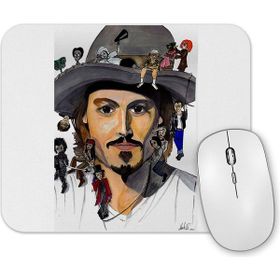 Baskı Dükkanı Johnny Depp No Back Mouse Pad