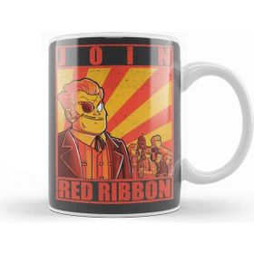 Baskı Dükkanı Join Red Ribbon Porselen Beyaz Kupa Bardak