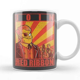 Baskı Dükkanı Join Red Ribbon Porselen Beyaz Kupa Bardak