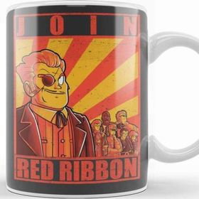 Baskı Dükkanı Join Red Ribbon Porselen Beyaz Kupa Bardak