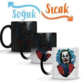Baskı Dükkanı Joker 002 Sihirli Porselen Kupa