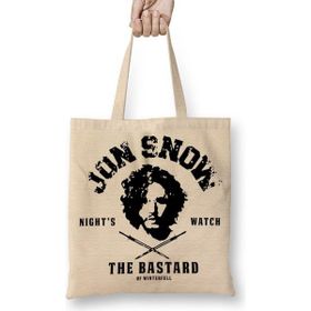Baskı Dükkanı Jon Snow Night Watch Bez Çanta