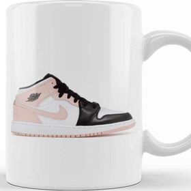 Baskı Dükkanı Jordan 1 Mid Arctic Orange Black Toe Crimson Tint White Arctic Kupa