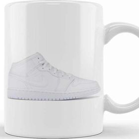 Baskı Dükkanı Jordan 1 Mid Gs White Kupa