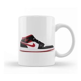 Baskı Dükkanı Jordan 1 Mid Gym Red Black White Kupa