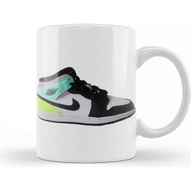 Baskı Dükkanı Jordan 1 Mid Pastel Black Toe Kupa